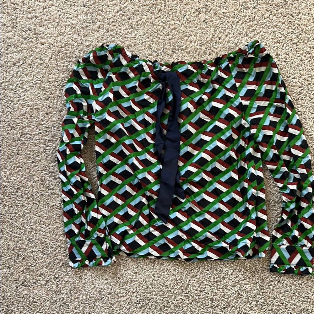 Geometric Patterned Women's Top